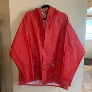 Helly Hansen unisex medium vintage red rain coat